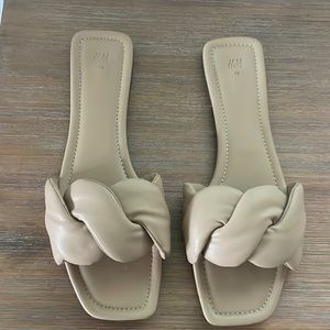 Nude Flat Sandals Size 10.5